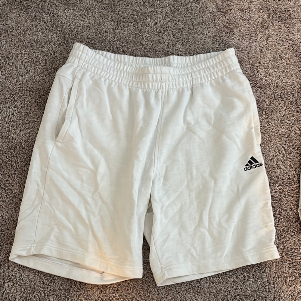 Adidas Men's White Shorts